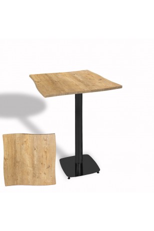 Dalgalı Kare Bistro Wermodin Masa 67x67 cm Tokyo Serisi (ESB)