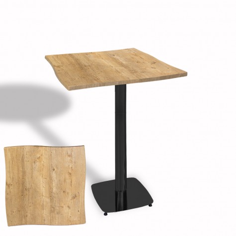 Dalgalı Kare Bistro Wermodin Masa 67x67 cm Tokyo Serisi (ESB)