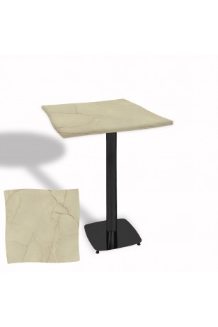 Dalgalı Kare Bistro Wermodin Masa 67x67 cm Tokyo Serisi (ESB)