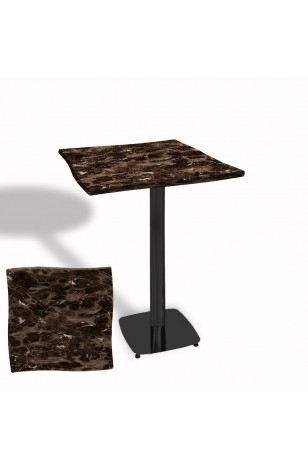 Dalgalı Kare Bistro Wermodin Masa 67x67 cm Tokyo Serisi (ESB)