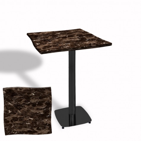 Dalgalı Kare Bistro Wermodin Masa 67x67 cm Tokyo Serisi (ESB)