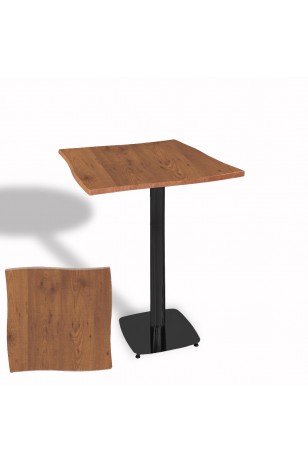 Dalgalı Kare Bistro Wermodin Masa 67x67 cm Tokyo Serisi (ESB)