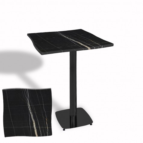 Dalgalı Kare Bistro Wermodin Masa 67x67 cm Tokyo Serisi (ESB)