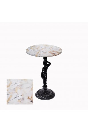 Bistro Döküm Ayak Çipa Angel Masa -  (Werzalit, Wermodin ve Allzalit Tabla 60 cm çap)