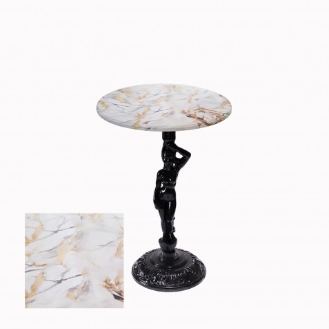 Bistro Döküm Ayak Çipa Angel Masa -  (Werzalit, Wermodin ve Allzalit Tabla 60 cm çap)