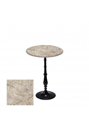 Bistro Döküm Ayak Çipa-6006 Masa -  (Werzalit, Wermodin ve Allzalit Tabla 60 cm çap)