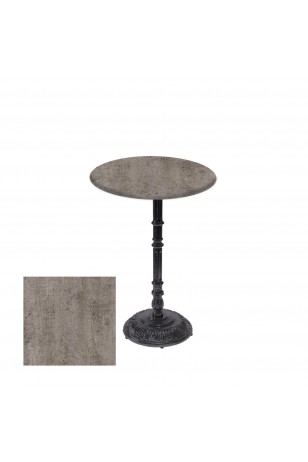 Bistro Döküm Ayak Çipa-6075 Masa -  (Werzalit, Wermodin ve Allzalit Tabla 60 cm çap)