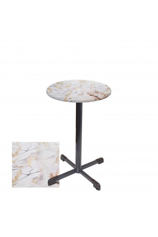 Bistro Masa Halley - (Werzalit, Wermodin ve Allzalit Tabla 60 cm çap)