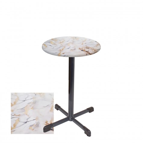 Bistro Masa Halley - (Werzalit, Wermodin ve Allzalit Tabla 60 cm çap)