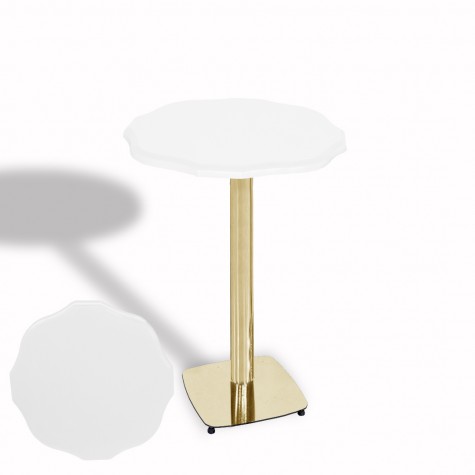 Papatya Bistro Wermodin Masa Yuvarlak 67 cm (Gold)