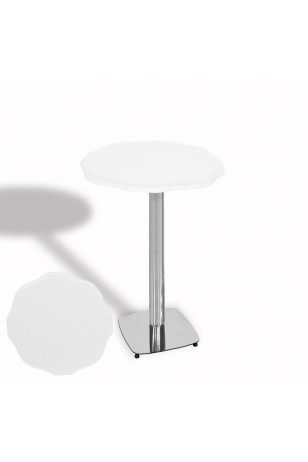 Papatya Bistro Wermodin Masa Yuvarlak 67 cm (Kromnikel)