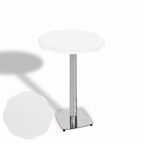 Papatya Bistro Wermodin Masa Yuvarlak 67 cm (Kromnikel)