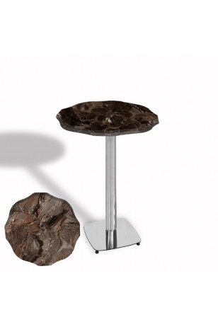 Papatya Bistro Wermodin Masa Yuvarlak 67 cm (Kromnikel)