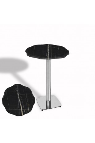Papatya Bistro Wermodin Masa Yuvarlak 67 cm (Kromnikel)