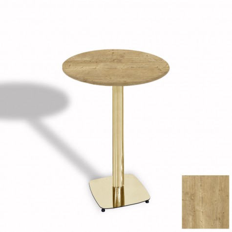 Tokyo Bistro Werzalit Masa Yuvarlak 70 cm (Gold)