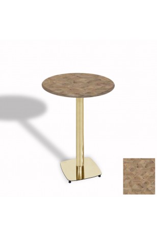 Tokyo Bistro Werzalit Masa Yuvarlak 70 cm (Gold)