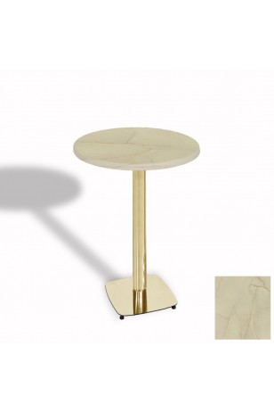 Tokyo Bistro Werzalit Masa Yuvarlak 70 cm (Gold)