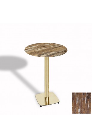 Tokyo Bistro Werzalit Masa Yuvarlak 70 cm (Gold)