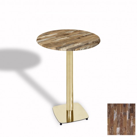 Tokyo Bistro Werzalit Masa Yuvarlak 70 cm (Gold)