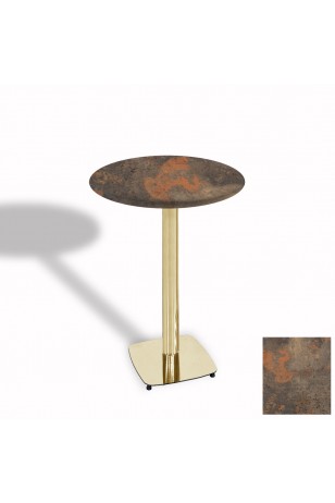 Tokyo Bistro Werzalit Masa Yuvarlak 70 cm (Gold)