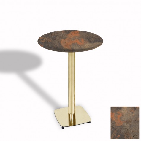 Tokyo Bistro Werzalit Masa Yuvarlak 70 cm (Gold)