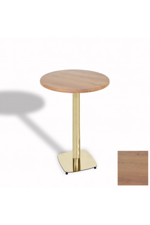 Tokyo Bistro Werzalit Masa Yuvarlak 60 cm (Gold)