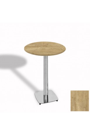 Tokyo Bistro Werzalit Masa Yuvarlak 70 cm (Kromnikel)