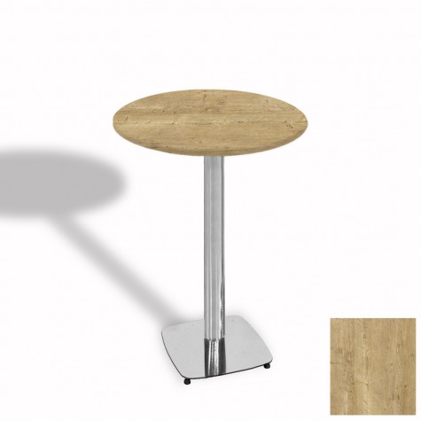 Tokyo Bistro Werzalit Masa Yuvarlak 70 cm (Kromnikel)