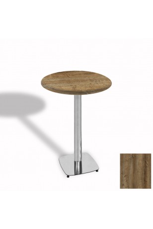 Tokyo Bistro Werzalit Masa Yuvarlak 70 cm (Kromnikel)