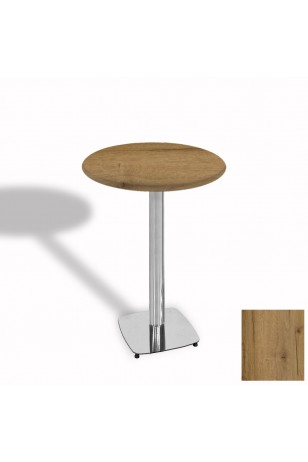 Tokyo Bistro Werzalit Masa Yuvarlak 70 cm (Kromnikel)