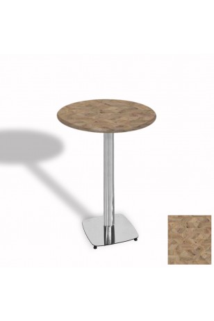 Tokyo Bistro Werzalit Masa Yuvarlak 70 cm (Kromnikel)
