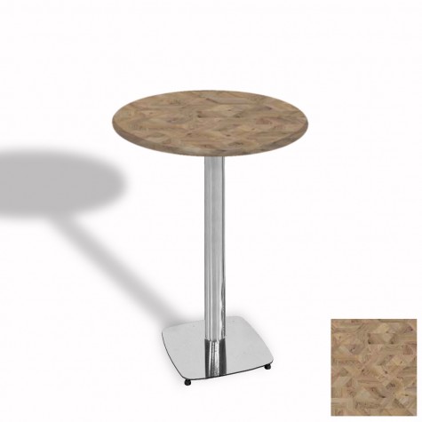 Tokyo Bistro Werzalit Masa Yuvarlak 70 cm (Kromnikel)
