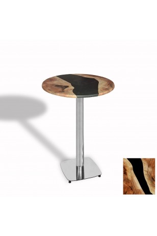 Bistro Masa Tokyo Kromnikel - (Werzalit, Wermodin ve Allzalit Tabla 60 cm çap)