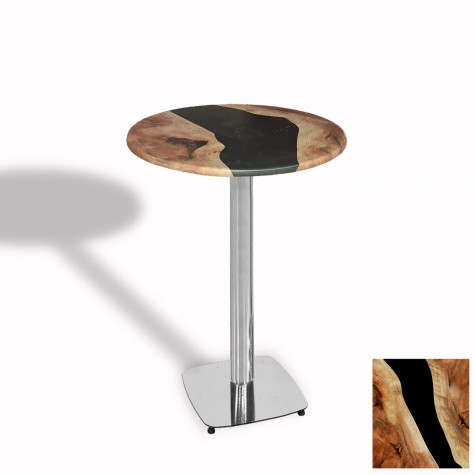 Bistro Masa Tokyo Kromnikel - (Werzalit, Wermodin ve Allzalit Tabla 60 cm çap)