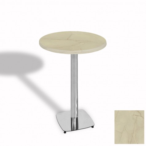 Tokyo Bistro Werzalit Masa Yuvarlak 70 cm (Kromnikel)
