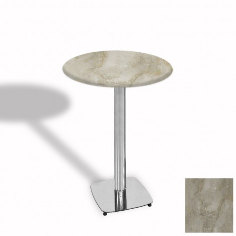 Tokyo Bistro Werzalit Masa Yuvarlak 60 cm (Kromnikel)