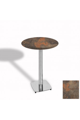 Tokyo Bistro Werzalit Masa Yuvarlak 70 cm (Kromnikel)
