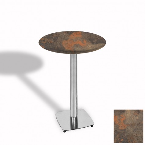Tokyo Bistro Werzalit Masa Yuvarlak 70 cm (Kromnikel)