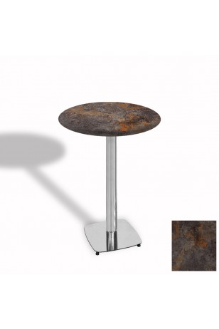 Tokyo Bistro Werzalit Masa Yuvarlak 70 cm (Kromnikel)