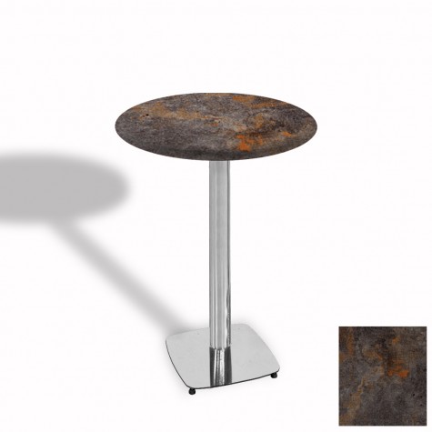 Tokyo Bistro Werzalit Masa Yuvarlak 70 cm (Kromnikel)