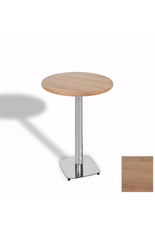 Tokyo Bistro Werzalit Masa Yuvarlak 70 cm (Kromnikel)