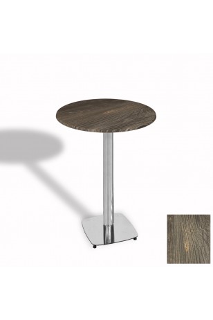 Tokyo Bistro Werzalit Masa Yuvarlak 70 cm (Kromnikel)