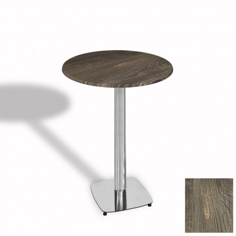 Tokyo Bistro Werzalit Masa Yuvarlak 70 cm (Kromnikel)