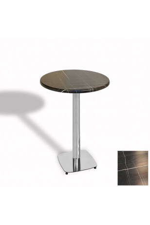 Tokyo Bistro Werzalit Masa Yuvarlak 70 cm (Kromnikel)