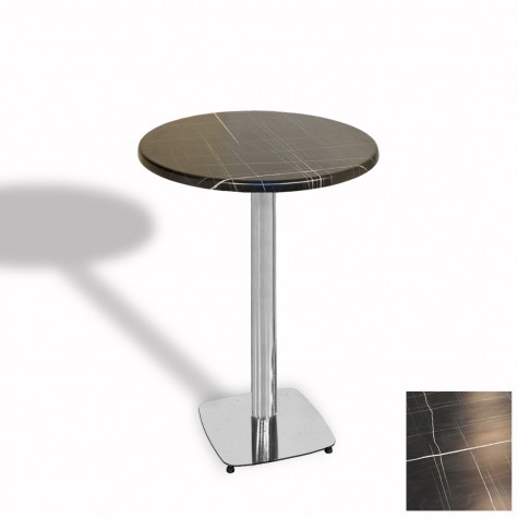 Tokyo Bistro Werzalit Masa Yuvarlak 70 cm (Kromnikel)