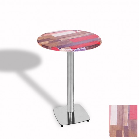 Tokyo Bistro Werzalit Masa Yuvarlak 70 cm (Kromnikel)