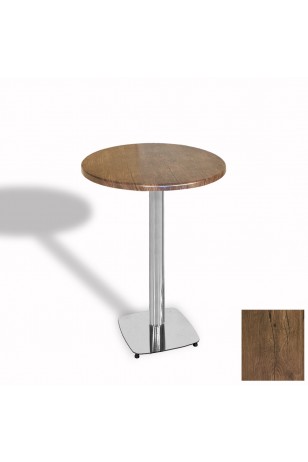 Tokyo Bistro Werzalit Masa Yuvarlak 60 cm (Kromnikel)