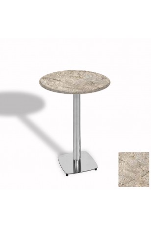 Tokyo Bistro Werzalit Masa Yuvarlak 60 cm (Kromnikel)