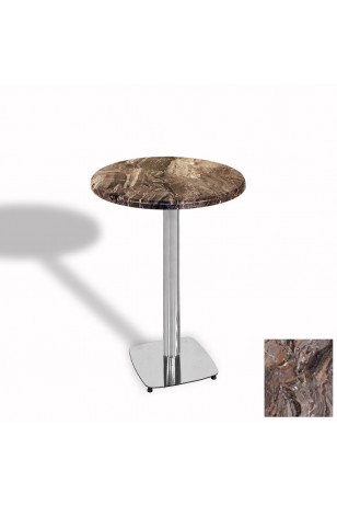 Tokyo Bistro Werzalit Masa Yuvarlak 60 cm (Kromnikel)