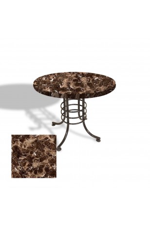 Buket Mega Laminat Yuvarlak Mutfak Masası Q120